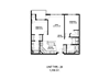2 Bedroom Floor Plan